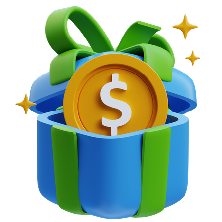 Finance Gift  3D Icon