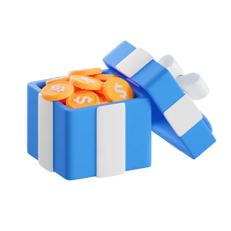 Finance Gift  3D Icon