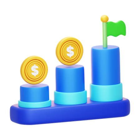 Finance Goal  3D Icon