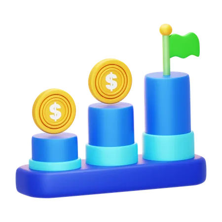 Finance Goal  3D Icon