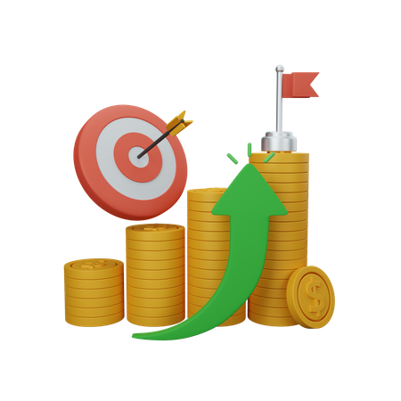 Finance Goals  3D Icon