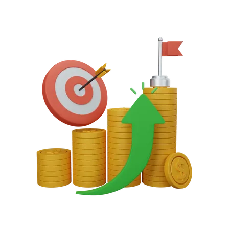 Finance Goals 3D Icon