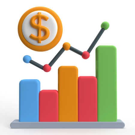 Finance Graph  3D Icon