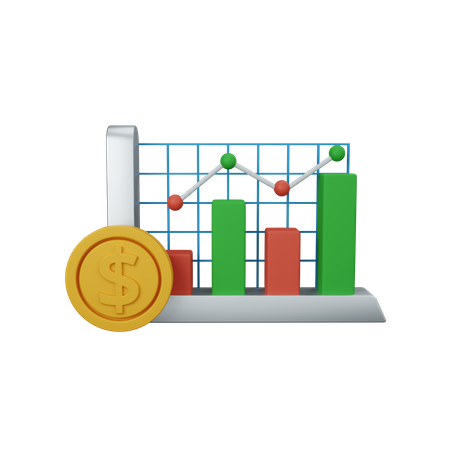 Finance Graph  3D Icon