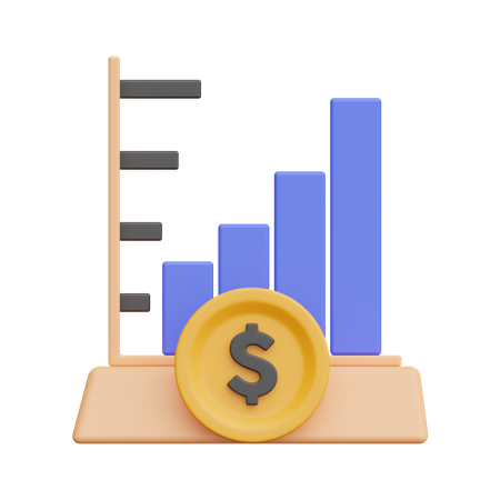 Finance Graph  3D Icon