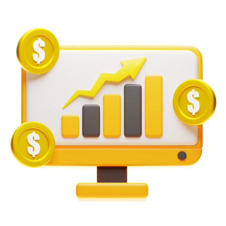 Finance Growth  3D Icon