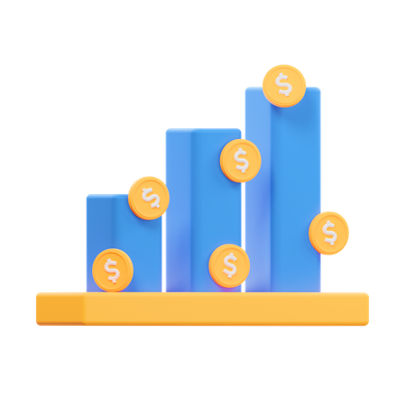 Finance Growth  3D Icon