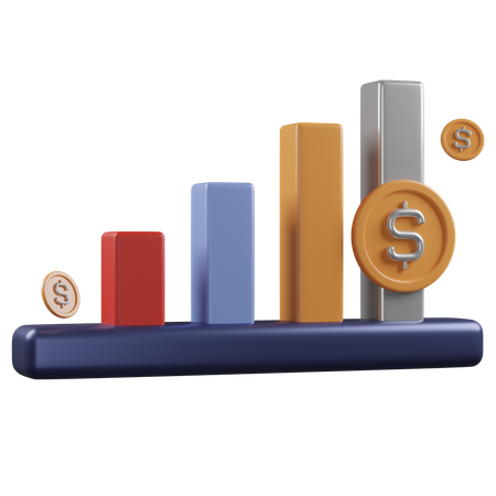 Finance Growth  3D Icon