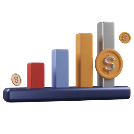 Finance Growth  3D Icon