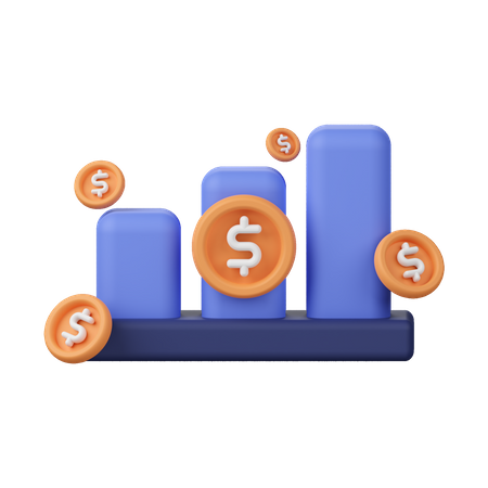 Finance Growth  3D Icon