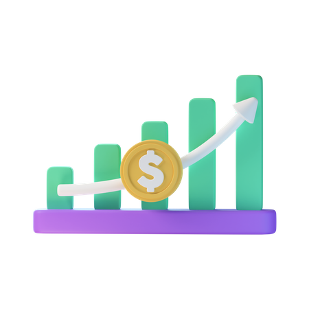 Finance Growth  3D Icon