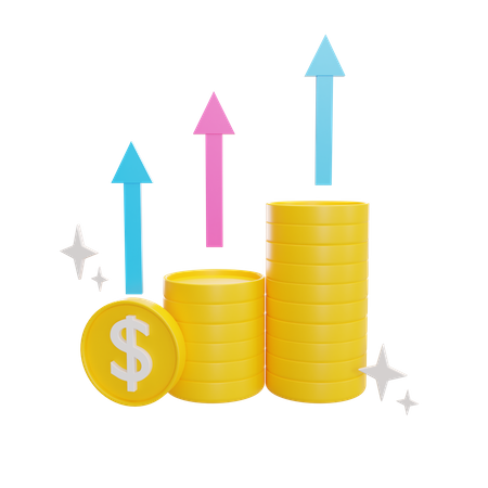 Finance Growth  3D Icon