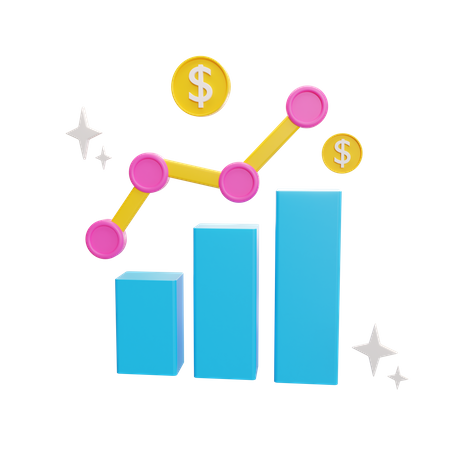 Finance Growth  3D Icon