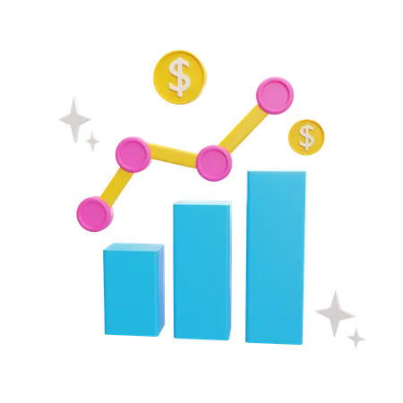 Finance Growth  3D Icon