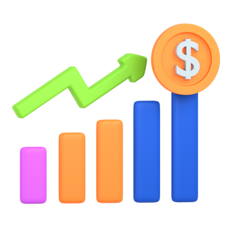 Finance Growth  3D Icon