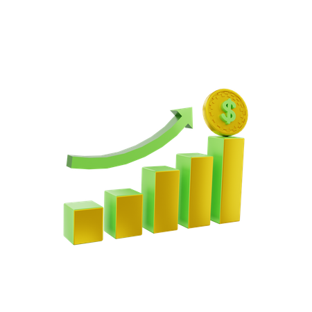 Finance Growth  3D Icon