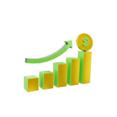 Finance Growth  3D Icon