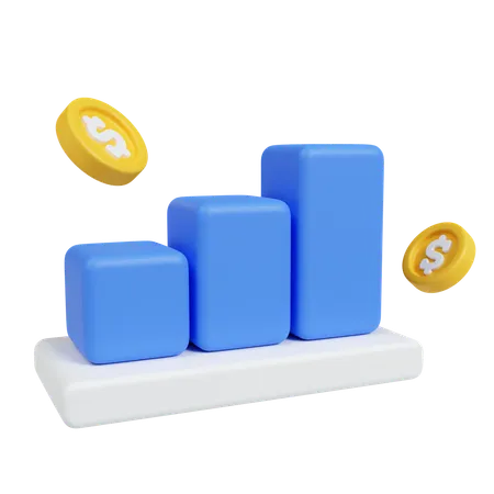 Finance Growth  3D Icon