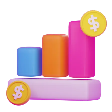 Finance Growth  3D Icon