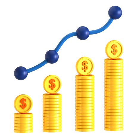 Finance Growth  3D Icon