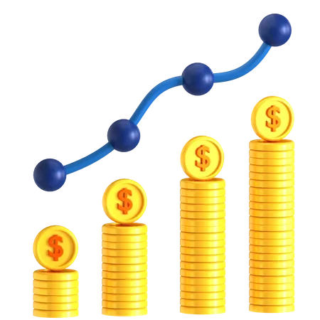 Finance Growth  3D Icon