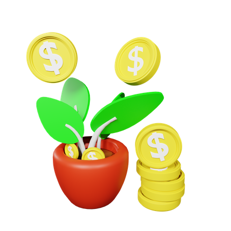 Finance Growth  3D Icon