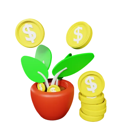 Finance Growth  3D Icon