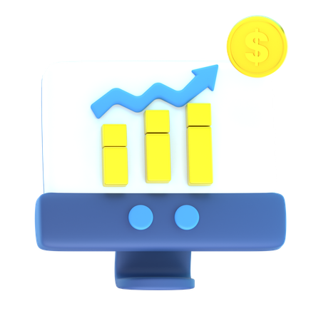 Finance Growth  3D Icon