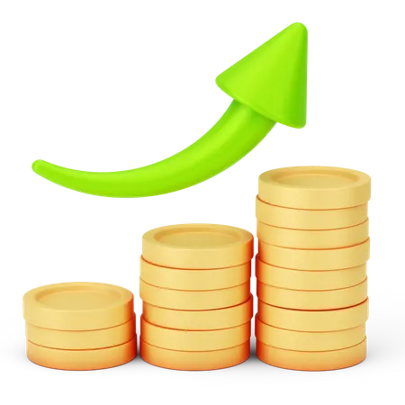 Finance Growth  3D Icon