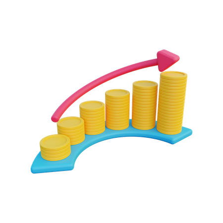 Finance Growth  3D Icon