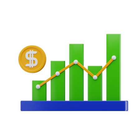 Finance Growth  3D Icon