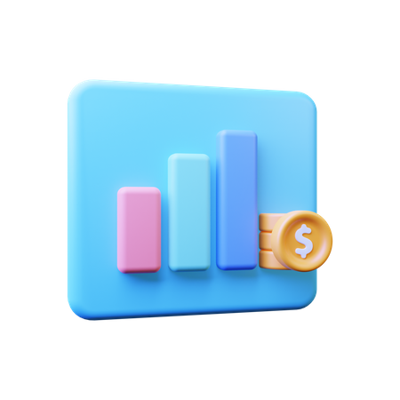 Finance Growth  3D Illustration