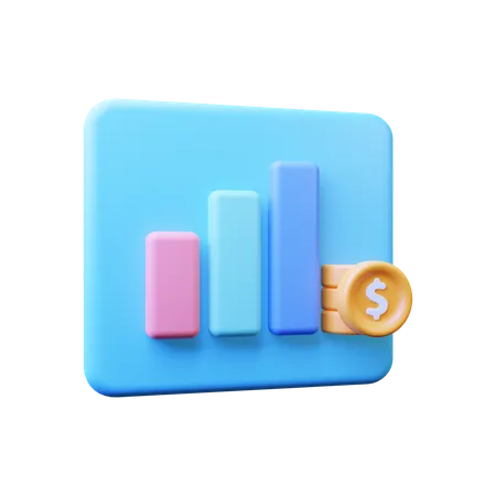 Finance Growth  3D Illustration