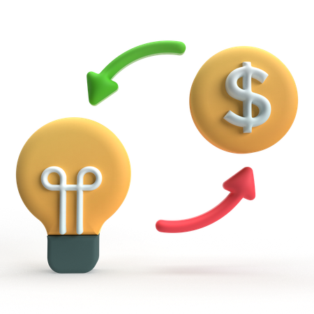 Idée de financement  3D Icon