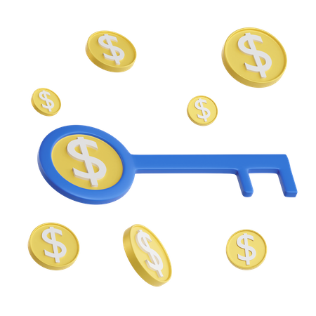 Finance Key  3D Icon