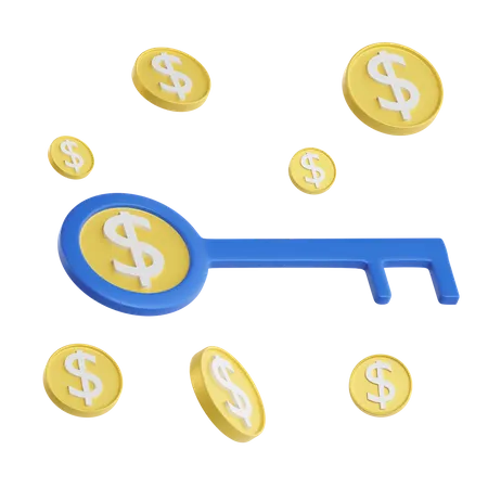 Finance Key  3D Icon