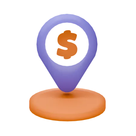 Finance Location  3D Illustration