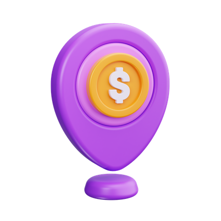 Finance Location  3D Icon