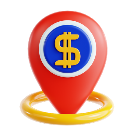 Finance Location  3D Icon