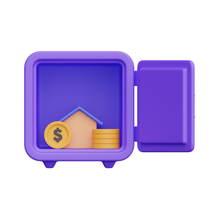 Finance Locker  3D Icon