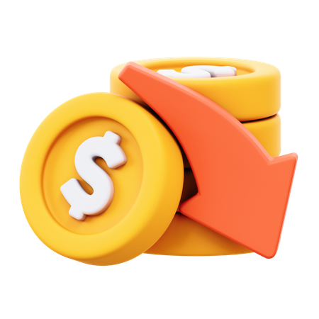 Finance Loss  3D Icon