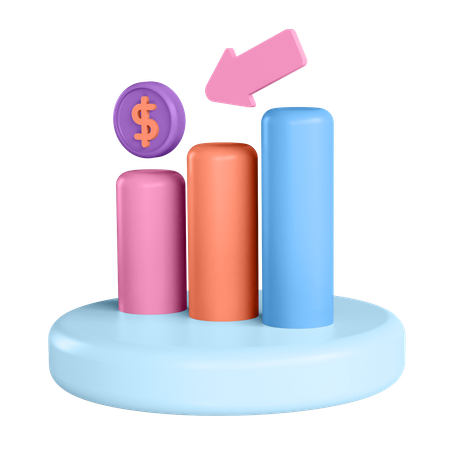 Finance Loss  3D Illustration