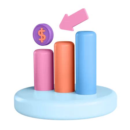 Finance Loss  3D Illustration