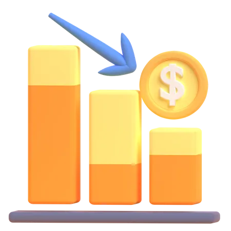 Finance Loss  3D Illustration