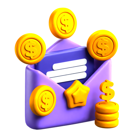 Finance Mail  3D Icon