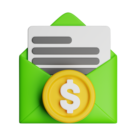 Finance Mail  3D Icon