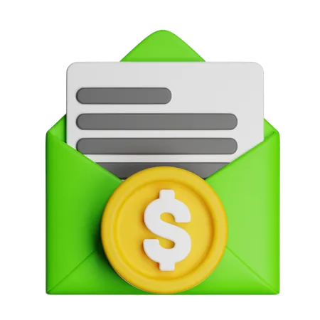 Finance Mail  3D Icon