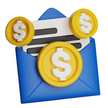 Finance Mail  3D Icon