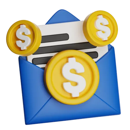 Finance Mail  3D Icon