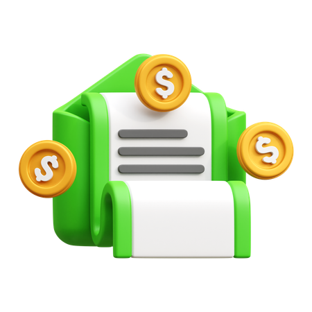 Finance Mail  3D Icon